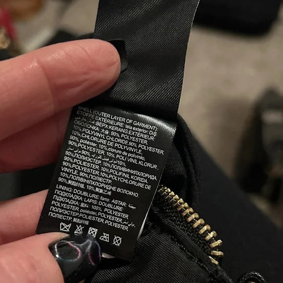 Valentino Black Crossbody Bag with Gold Accents - Picture 7 of 8